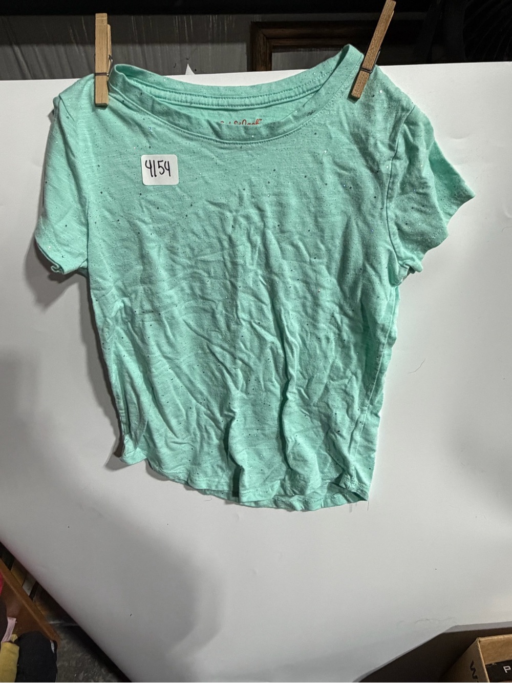 #4154-Cat & Jack Mint Green Short Sleeve Tee